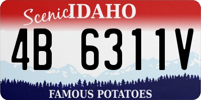 ID license plate 4B6311V