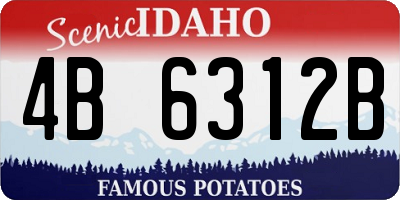 ID license plate 4B6312B
