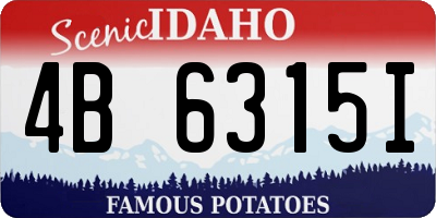 ID license plate 4B6315I