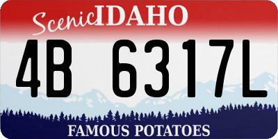 ID license plate 4B6317L