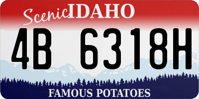 ID license plate 4B6318H