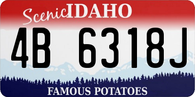 ID license plate 4B6318J