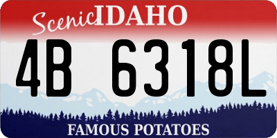 ID license plate 4B6318L