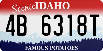 ID license plate 4B6318T
