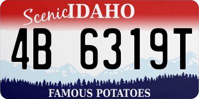 ID license plate 4B6319T