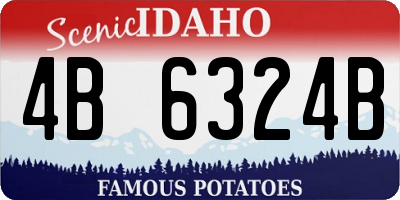 ID license plate 4B6324B