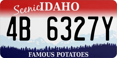 ID license plate 4B6327Y