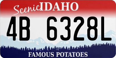 ID license plate 4B6328L