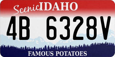 ID license plate 4B6328V
