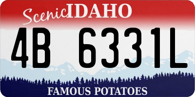 ID license plate 4B6331L