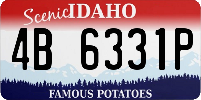ID license plate 4B6331P