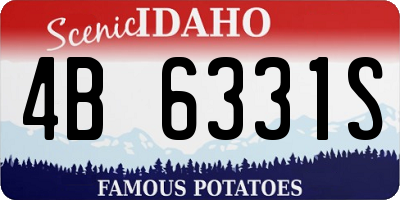 ID license plate 4B6331S