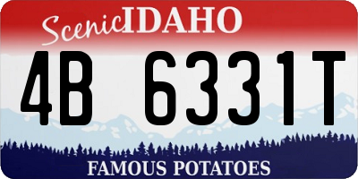 ID license plate 4B6331T