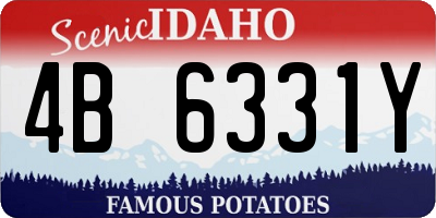 ID license plate 4B6331Y