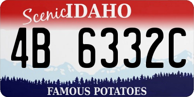 ID license plate 4B6332C