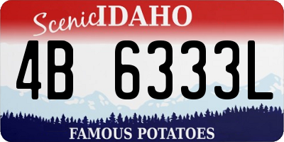 ID license plate 4B6333L
