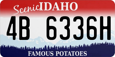 ID license plate 4B6336H