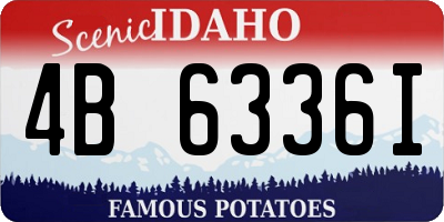 ID license plate 4B6336I