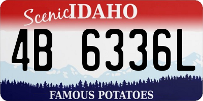 ID license plate 4B6336L