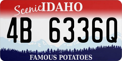 ID license plate 4B6336Q