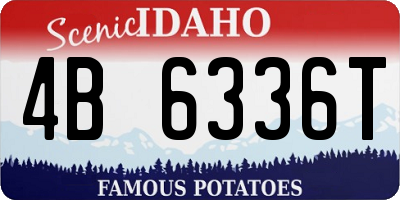 ID license plate 4B6336T