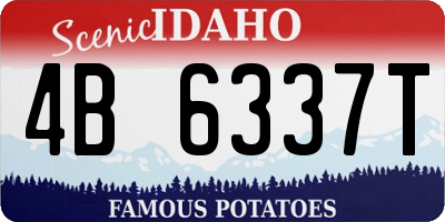ID license plate 4B6337T