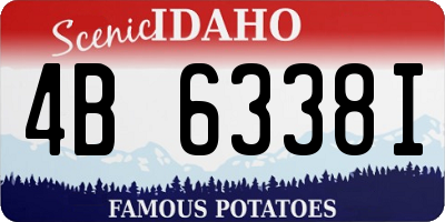 ID license plate 4B6338I