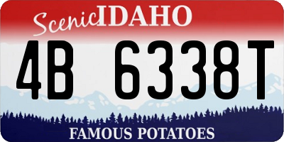 ID license plate 4B6338T