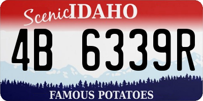 ID license plate 4B6339R