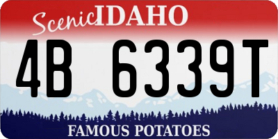 ID license plate 4B6339T