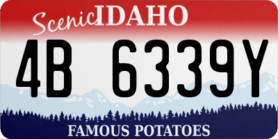 ID license plate 4B6339Y