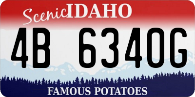 ID license plate 4B6340G