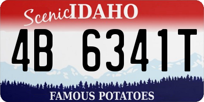 ID license plate 4B6341T