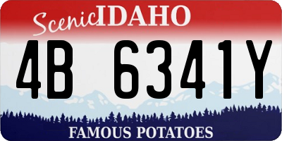 ID license plate 4B6341Y