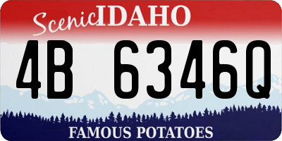 ID license plate 4B6346Q