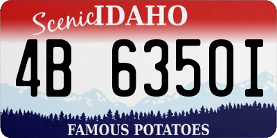 ID license plate 4B6350I