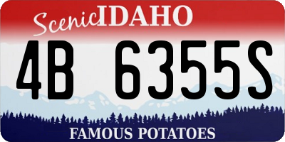 ID license plate 4B6355S