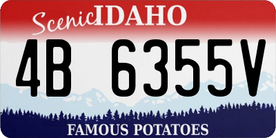 ID license plate 4B6355V