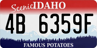 ID license plate 4B6359F