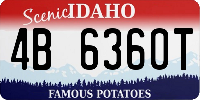 ID license plate 4B6360T