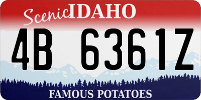 ID license plate 4B6361Z