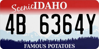 ID license plate 4B6364Y