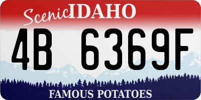 ID license plate 4B6369F