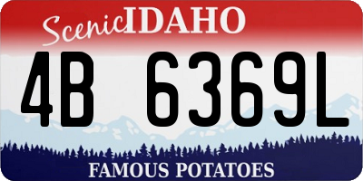ID license plate 4B6369L