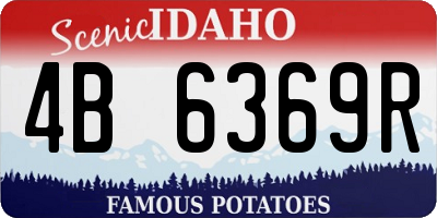 ID license plate 4B6369R