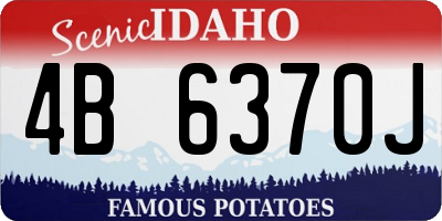ID license plate 4B6370J