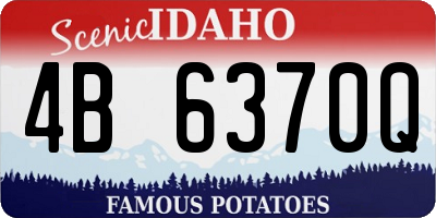 ID license plate 4B6370Q