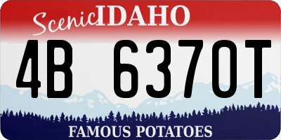 ID license plate 4B6370T