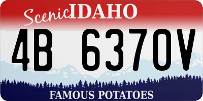 ID license plate 4B6370V