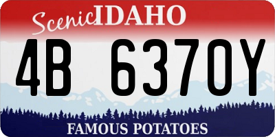 ID license plate 4B6370Y